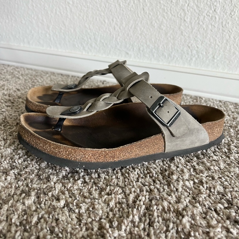 Braided leather Birkenstock sandals 38